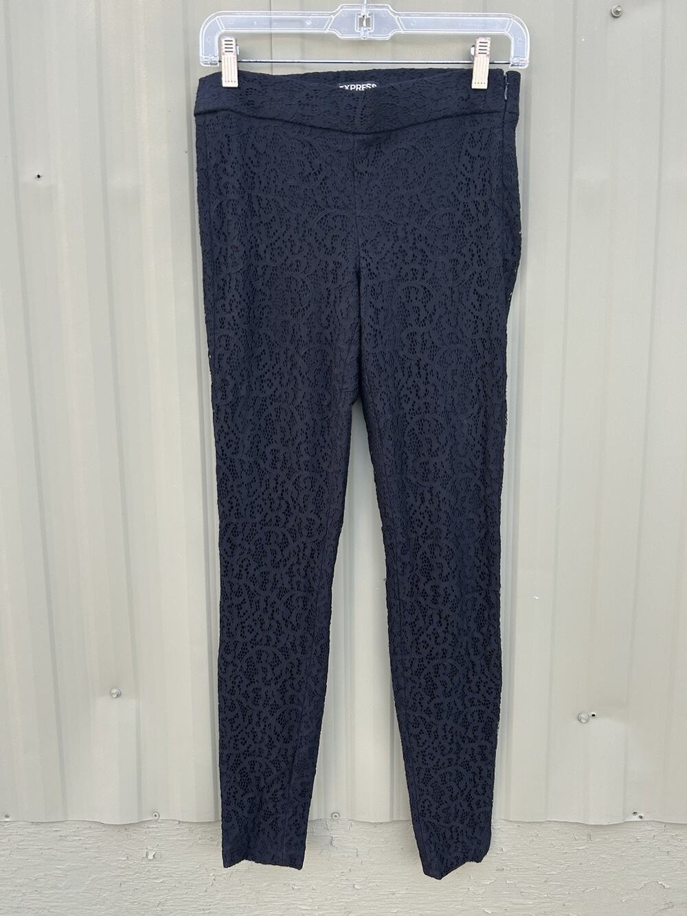 Express Lace Pants Leggings Narrow Ankle Trousers Slacks Women's 2 Org $79